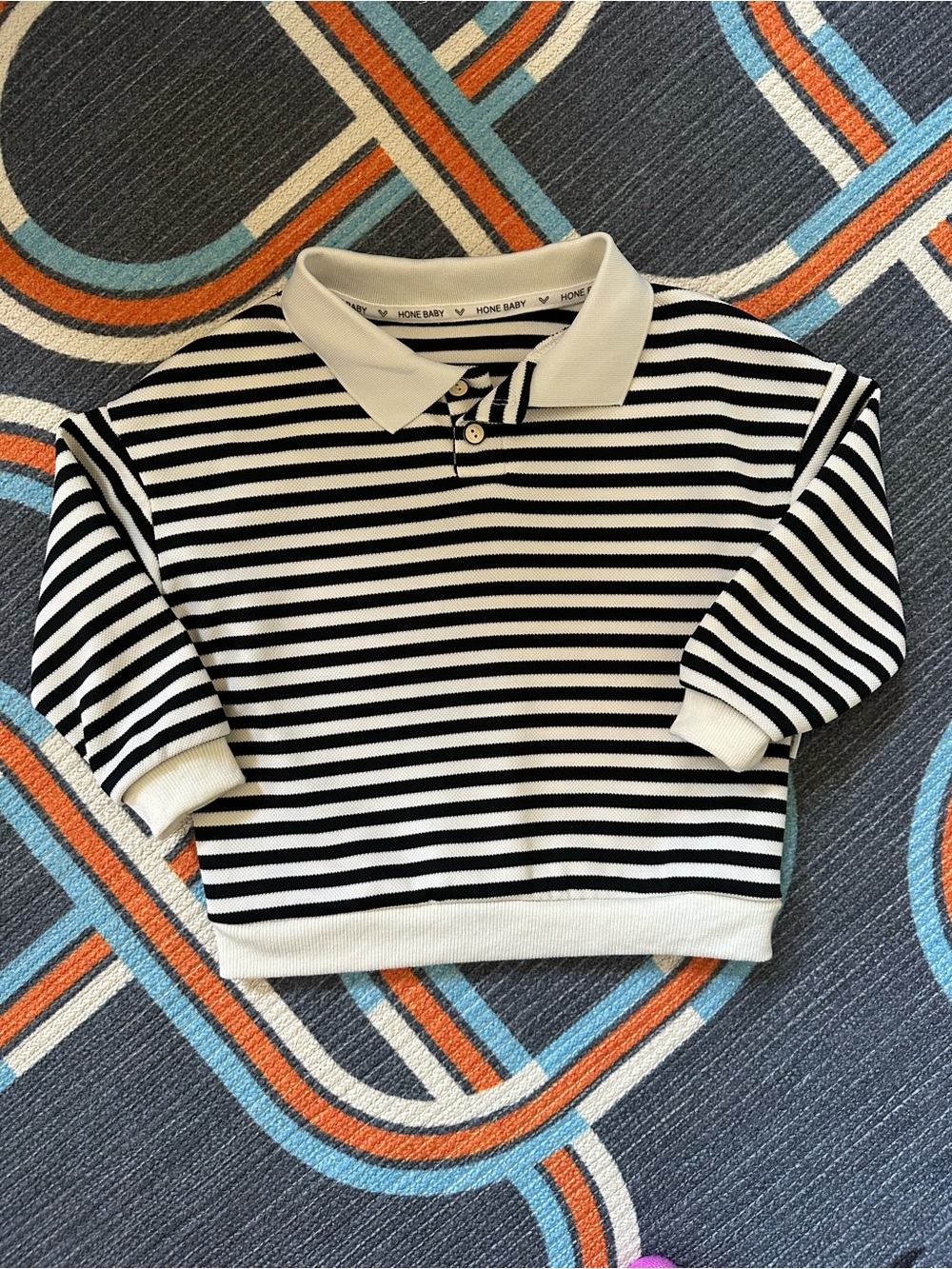 Kids Striped Polo Top